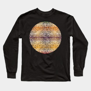 Colourful gradient unique flowers leopard stripes abstract modern 243 Pattern Long Sleeve T-Shirt